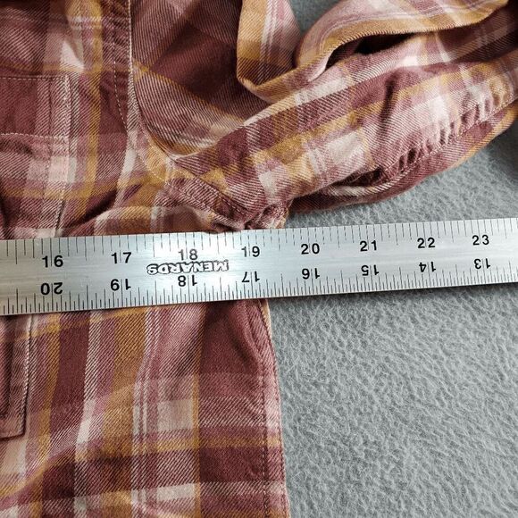 L.L. Bean Shirt Mens Medium Red Plaid Flannel Long Sleeve Collared Button Down - Picture 3 of 11